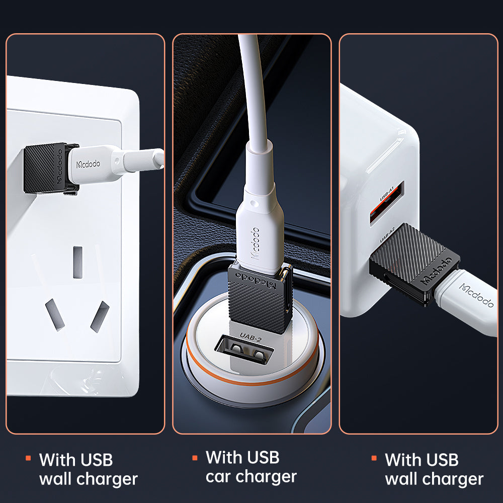Adaptor Mcdodo OTG Adapter (OT-6970), Type-C to USB 3.0 Convertor, Ultra-fast Data Sync, TPE, 5A, Negru