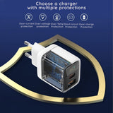 Incarcator Techsuit LEDChargX (CH3), Type-C, USB, GaN Technology, Fast Charge, LED Display, PD35W, Negru