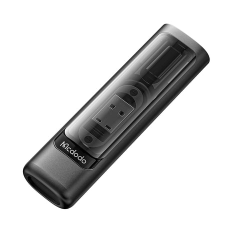 Adaptor Mcdodo Storage Box (WF-1720), USB-C Cable 0.3m, PD60W, USB-C to Micro-USB/iP/USB Adaptor, SIM Eject Pin, Card Slot, Negru