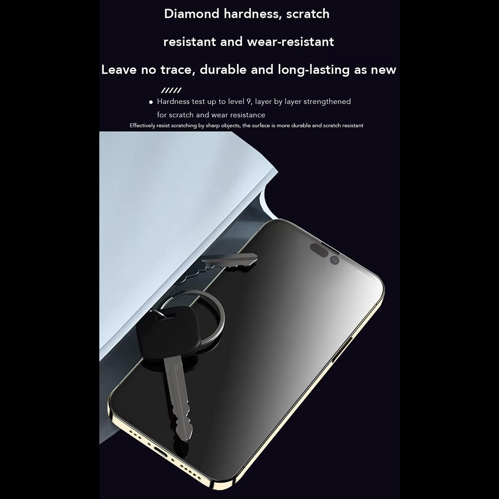 Folie de protectie ANANK 2.5D Anti-fingerprint compatibil cu iPhone 15 Pro, Negru