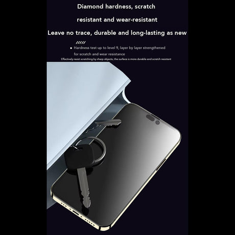 Folie de protectie ANANK 2.5D Anti-fingerprint compatibil cu iPhone 15 Pro, Negru