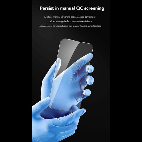 Folie de protectie ANANK 2.5D Anti-fingerprint compatibil cu iPhone 15 Pro, Negru