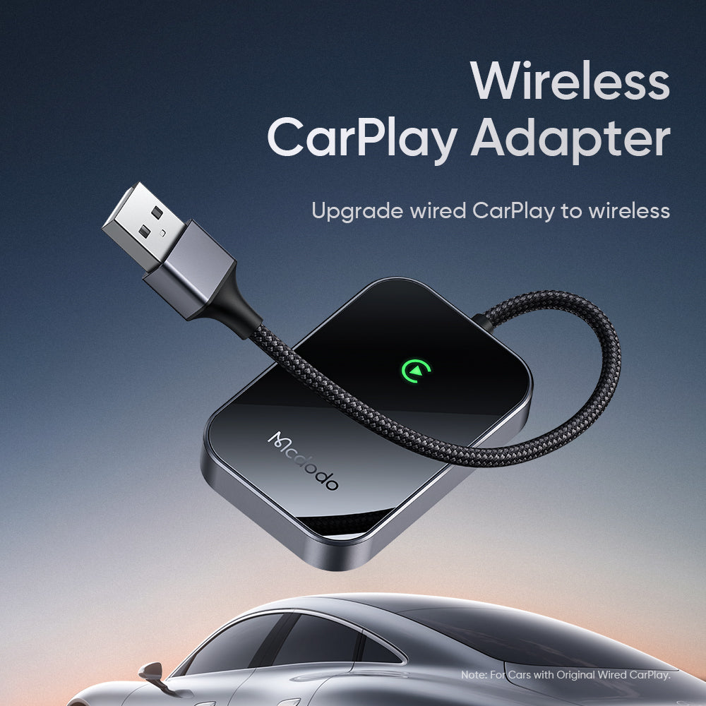 Gadget Mcdodo CarPlay Adapter (CA-7210), Wireless, USB, 1A, Bluetooth 2.1+EDR/3.0/4.X/5, A7 Chip, Support OTA, Siri, Negru