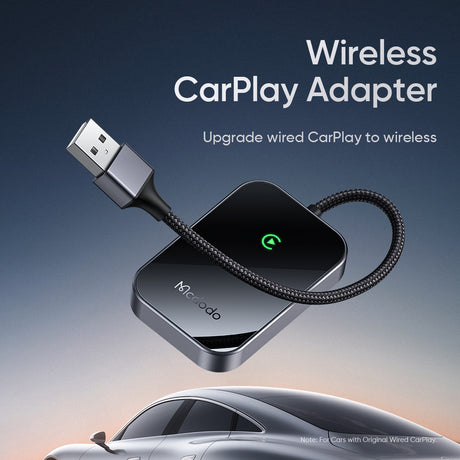 Gadget Mcdodo CarPlay Adapter (CA-7210), Wireless, USB, 1A, Bluetooth 2.1+EDR/3.0/4.X/5, A7 Chip, Support OTA, Siri, Negru