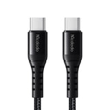 Cablu Mcdodo (CA-5641), Type-C to Type-C, Nylon Braided, Aluminum Alloy, PD60W, 1m, Negru