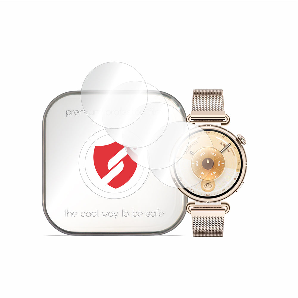 Folie de protectie smartwatch Smart Protection Premium Classic (set de 4) compatibil cu Huawei Watch GT 6 41mm, Transparent