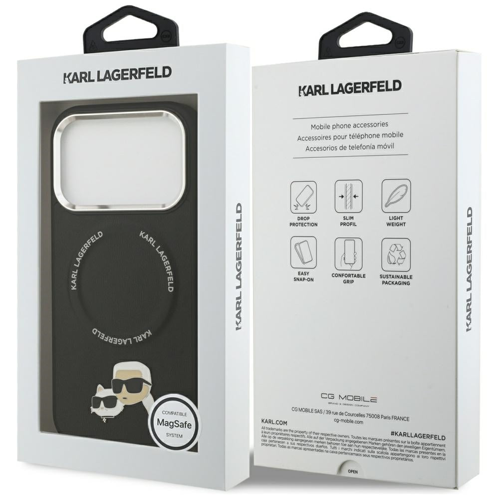 Husa de protectie Karl Lagerfeld compatibil cu iPhone 17 Pro Max, Negru