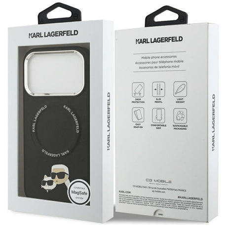 Husa de protectie Karl Lagerfeld compatibil cu iPhone 17 Pro Max, Negru