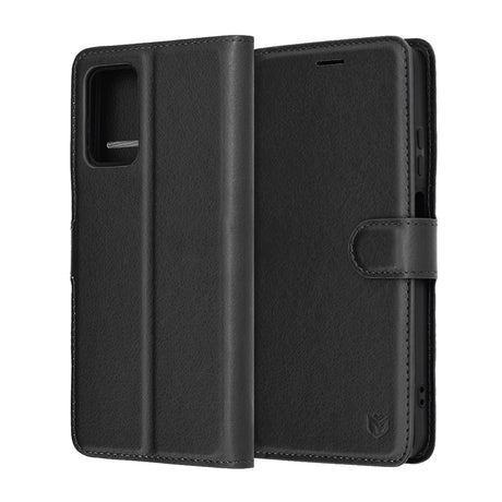 Husa de protectie Techsuit Leather Folio compatibil cu Motorola Moto G05 / E15, Negru