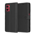 Husa de protectie Techsuit Leather Folio compatibil cu Motorola Moto G05 / E15, Negru
