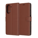Husa de protectie Techsuit Leather Folio compatibil cu Xiaomi Redmi A5 4G (Standard), Maro