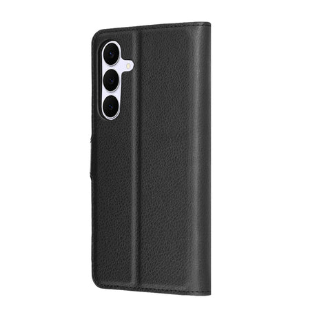 Husa de protectie Techsuit Leather Folio compatibil cu Samsung Galaxy S25 FE, Negru