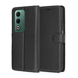 Husa de protectie Techsuit Leather Folio compatibil cu Oppo A5 4G / A5 5G, Negru