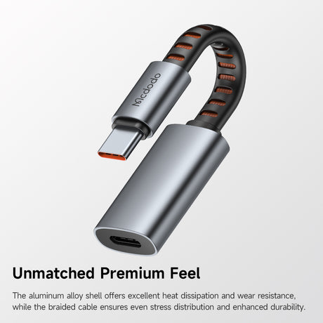 Adaptor Mcdodo Audio Adapter (CA-4870), Lightning to Type-C, 2A, 24W, 480Mbps, OTG, Support Fast Charge, Call Function, 0.1m, Gri