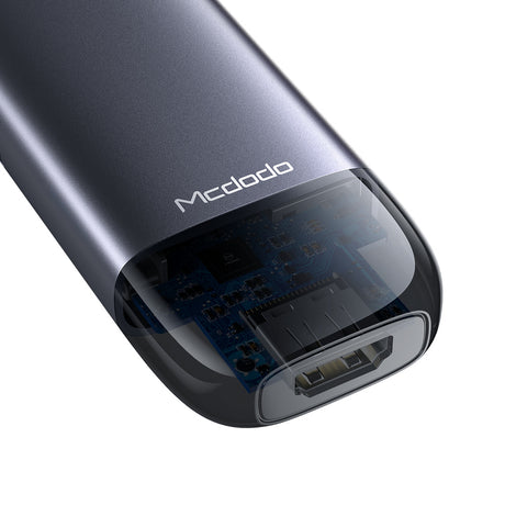 Hub/Dock Mcdodo Hub (HU-7740), 6in1, 2x USB3.0, Type-C PD100W, HDMI 4K, SD/TF Card Slot, 5Gbps, 2TB, Type-C Cable, Gri