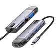 Hub/Dock Mcdodo Hub (HU-7420), 10in1, 2x USB2.0, 2x USB3.0, USB-C PD100W, VGA, HDMI 4K, LAN, SD/TF Slot, 5Gbps, Type-C Cable, Gri