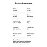 Casti Mcdodo Wireless T03 Series (HP-5820), On-Ear, Bluetooth V5.4, 500mAh, ANC Technology, Negru