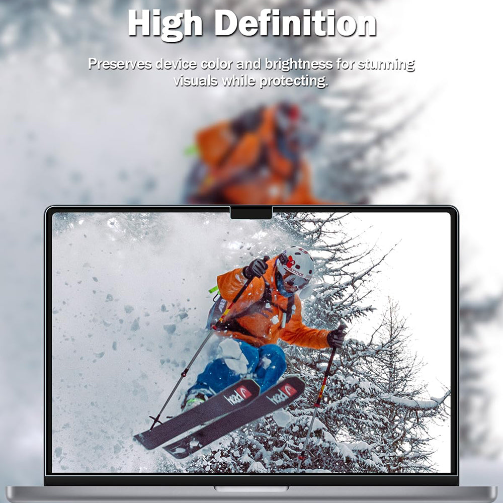 Husa de protectie MacBook Techsuit VisionProX Anti-Blue Light compatibil cu Laptop 14" 16:10 (302 x 189mm), Transparent