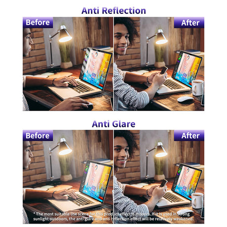 Husa de protectie MacBook Techsuit VisionProX Anti-Blue Light compatibil cu MacBook Air 15" (2023 / 2024), Transparent