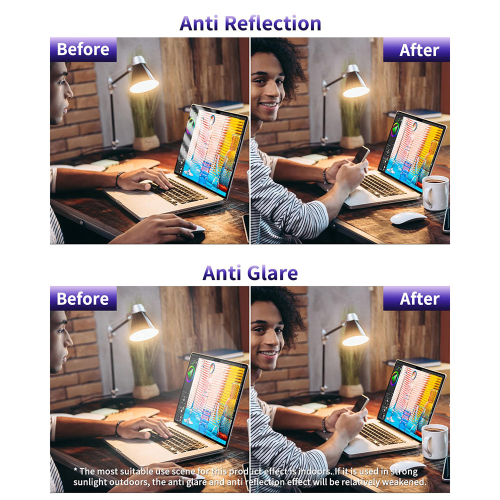 Husa de protectie MacBook Techsuit VisionProX Anti-Blue Light compatibil cu MacBook Air 13" (2018/2017/2020), Transparent