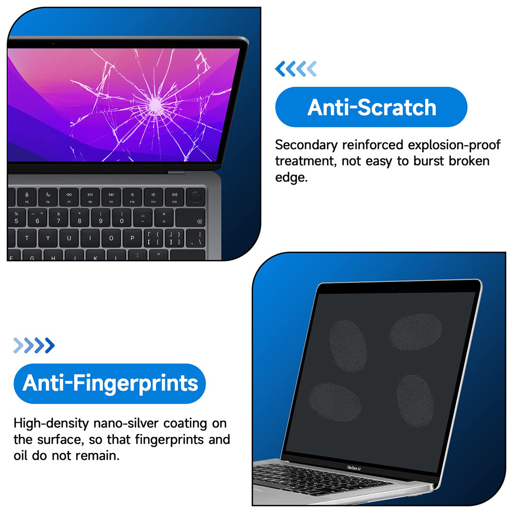 Husa de protectie MacBook Techsuit VisionProX Anti-Blue Light compatibil cu MacBook Pro 13" (2016/2018/2019/2020/2022), Transparent Mat
