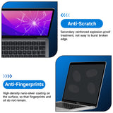 Husa de protectie MacBook Techsuit VisionProX Anti-Blue Light compatibil cu MacBook Pro 13" (2016/2018/2019/2020/2022), Transparent Mat