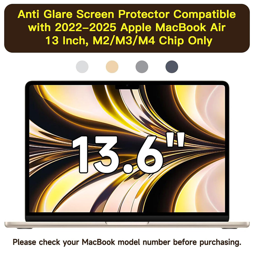 Husa de protectie MacBook Techsuit VisionProX Anti-Blue Light compatibil cu MacBook Air 13" 2024, Transparent Mat