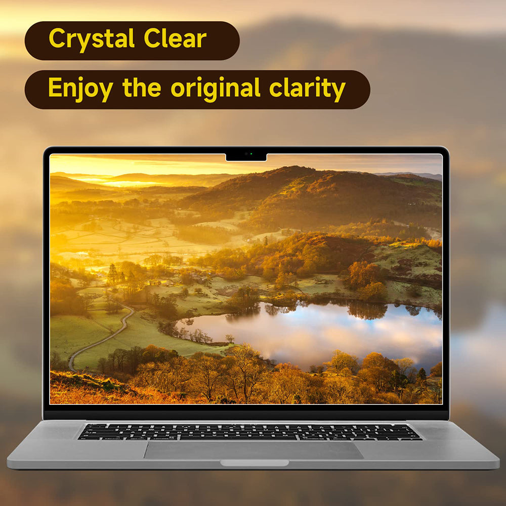 Husa de protectie MacBook Techsuit VisionProX Anti-Blue Light compatibil cu MacBook Air 13" 2024, Transparent Mat