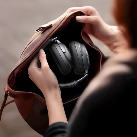 Casti Mcdodo Wireless T02 Series (HP-1421), On-Ear, Bluetooth V5.4, 500mAh, ANC Noise Cancelling, Bej