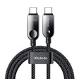 Cablu Mcdodo (CA-4780), Type-C to Type-C, PD60W, with Built-in LED Display, ABS + Nylon, 1.2m, Negru