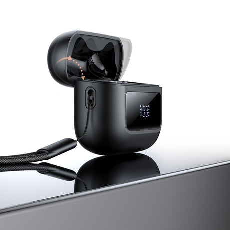 Casti Mcdodo B04 Series (HP-3290), Bluetooth V5.3, IPX4, True Wireless, Digital Display, with Lanyard, Negru
