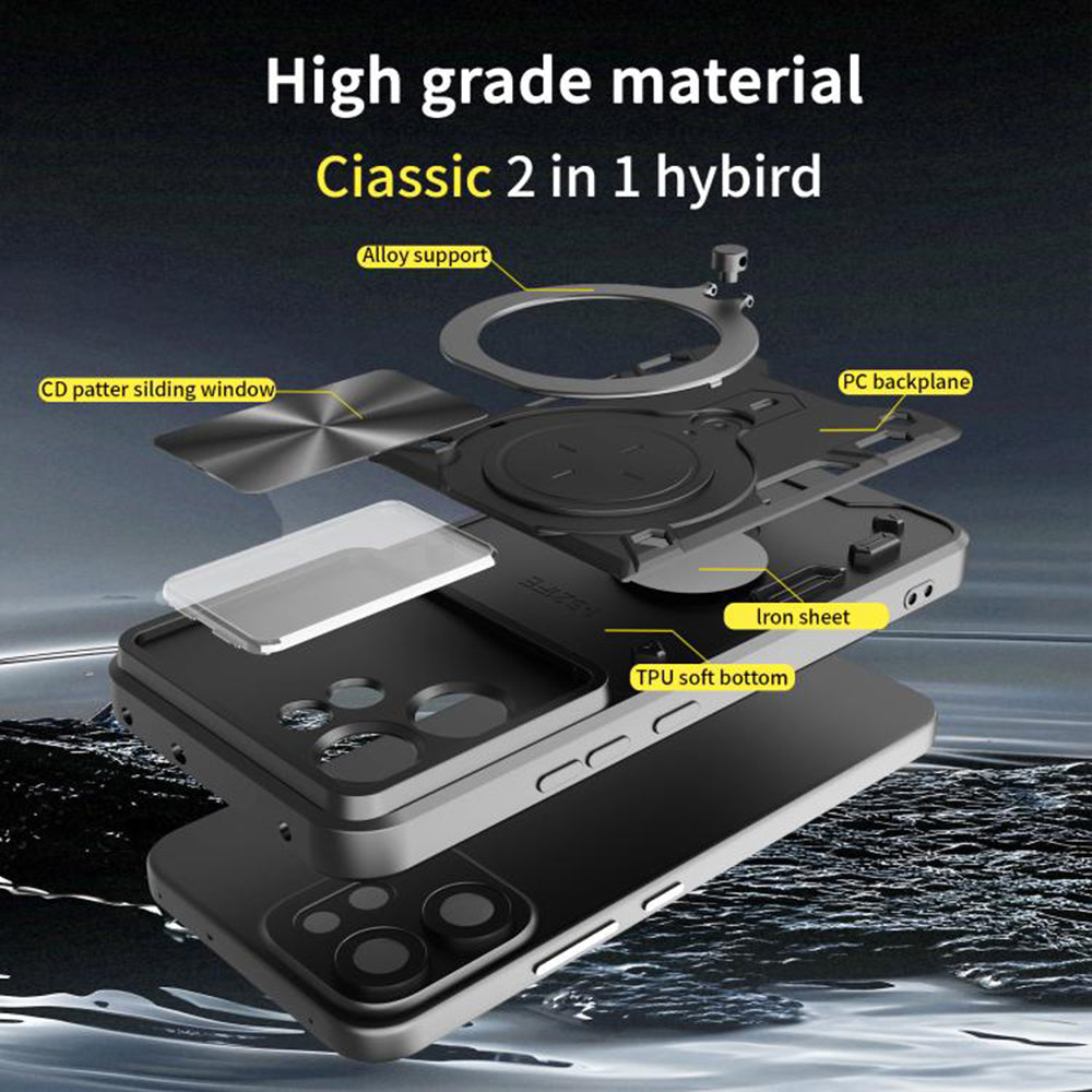 Husa de protectie Techsuit CamGuard Pro compatibil cu Oppo Reno14 F / Reno14 FS 5G, Albastru