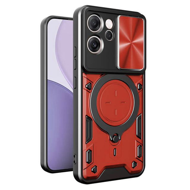 Husa de protectie Techsuit CamGuard Pro compatibil cu Oppo Reno14 F / Reno14 FS 5G, Rosu