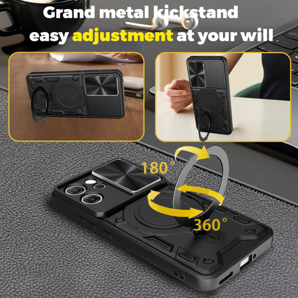 Husa de protectie Techsuit CamGuard Pro compatibil cu Oppo Reno14 F / Reno14 FS 5G, Negru