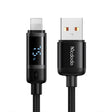 Cablu Mcdodo BAT Series (CA-5000), USB-A to Lightning, Digital Display, 1.2m, Negru
