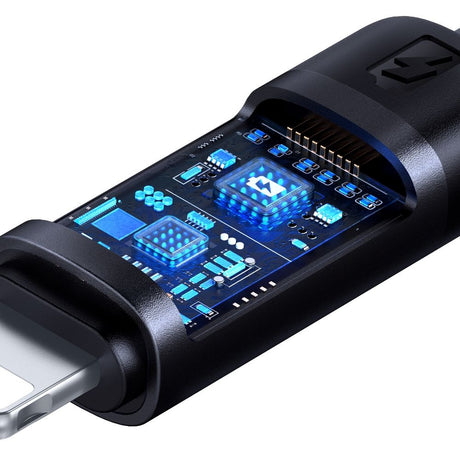 Cablu Mcdodo BAT Series (CA-5000), USB-A to Lightning, Digital Display, 1.2m, Negru