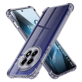 Husa de protectie Techsuit Shockproof Clear Silicone compatibil cu OnePlus 13, Negru Fumuriu
