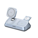 Incarcator Ugreen Wireless Charging Station W711, MagSafe, Fast Charging, Qi2, for iPhone, AirPods, Apple Watch, 25W, Albastru