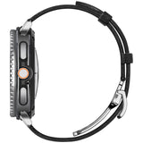 Accesoriu smartwatch Spigen Enzo (AMP10119) compatibil cu Samsung Galaxy Watch8 40mm/Watch8 44mm/Watch8 Classic, Genuine Goat Leather, Negru