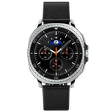 Accesoriu smartwatch Spigen Enzo (AMP10119) compatibil cu Samsung Galaxy Watch8 40mm/Watch8 44mm/Watch8 Classic, Genuine Goat Leather, Negru