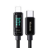 Cablu Mcdodo (CA-8810), USB-C to Lightning, 36W, Digital Display, 1.2m, Negru