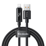 Cablu Mcdodo (CA-7970), USB-A to Lightning, Dual LED Display, 3A, 1.2m, Negru