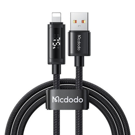 Cablu Mcdodo (CA-7970), USB-A to Lightning, Dual LED Display, 3A, 1.2m, Negru