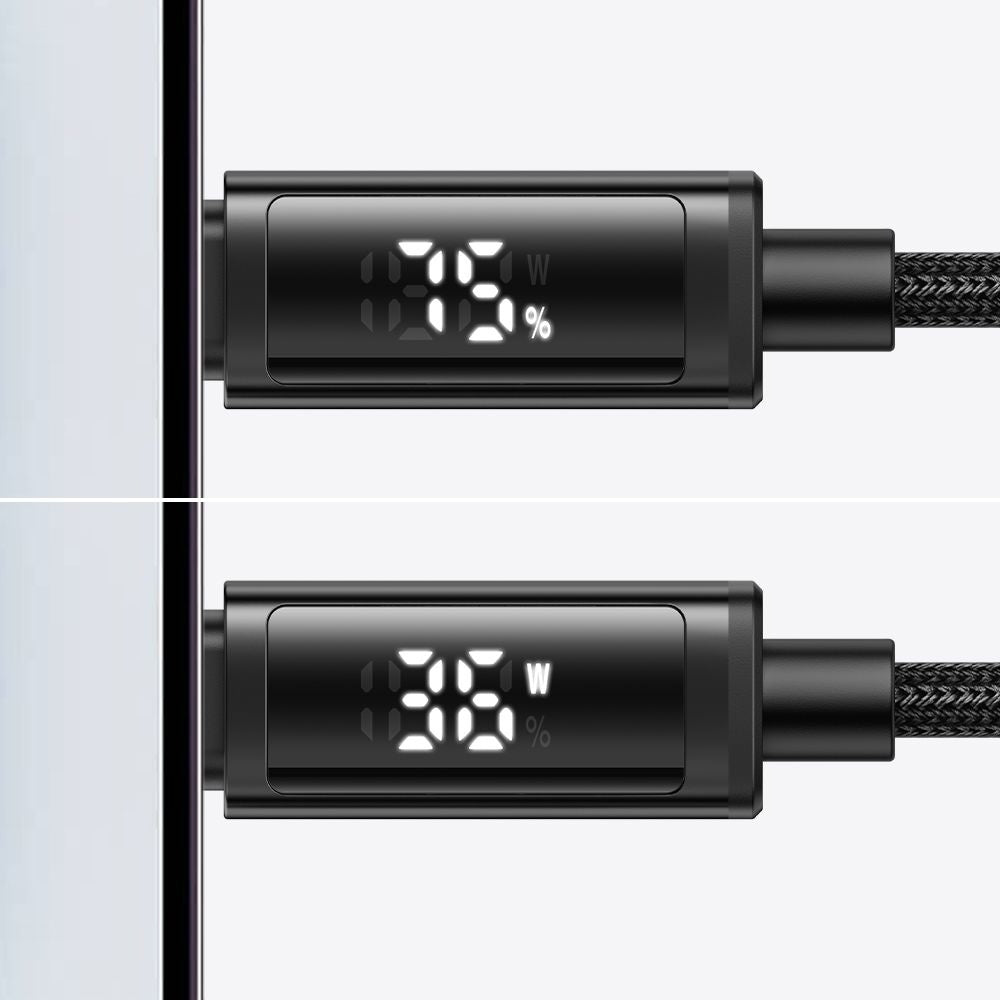 Cablu Mcdodo (CA-7970), USB-A to Lightning, Dual LED Display, 3A, 1.2m, Negru