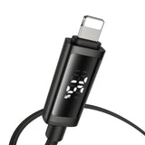 Cablu Mcdodo (CA-7970), USB-A to Lightning, Dual LED Display, 3A, 1.2m, Negru