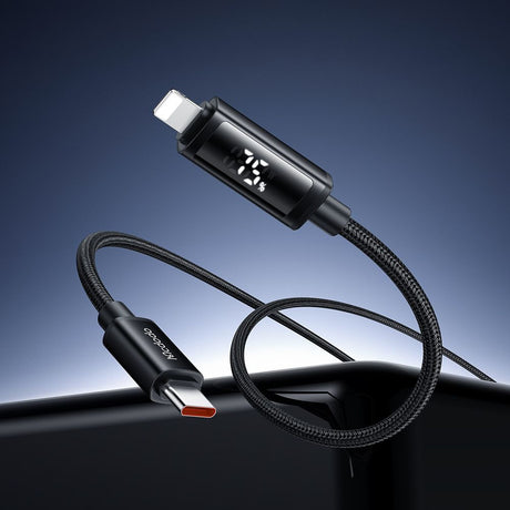 Cablu Mcdodo (CA-7990), USB-C to Lightning, Dual LED Display, 36W, Fast Charging, 1.2m, Negru