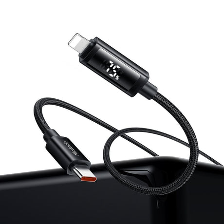 Cablu Mcdodo (CA-7990), USB-C to Lightning, Dual LED Display, 36W, Fast Charging, 1.2m, Negru
