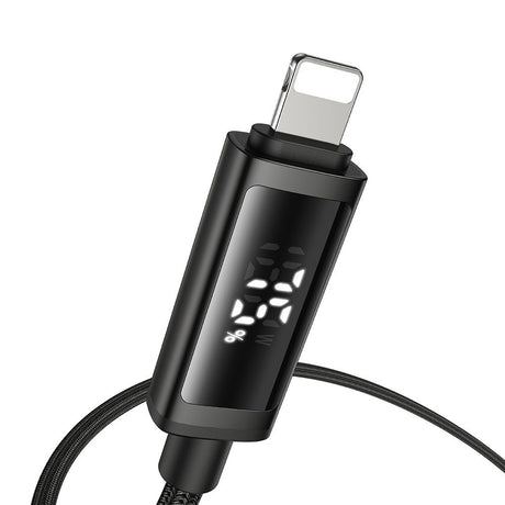 Cablu Mcdodo (CA-7990), USB-C to Lightning, Dual LED Display, 36W, Fast Charging, 1.2m, Negru