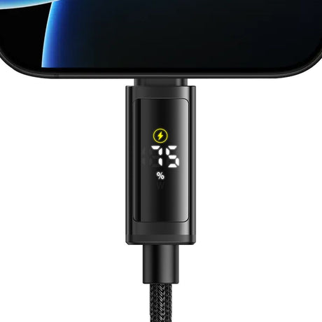 Cablu Mcdodo (CA-8000), USB-C to USB-C, Dual LED Display, 100W, Fast Charging, 1.2m, Negru