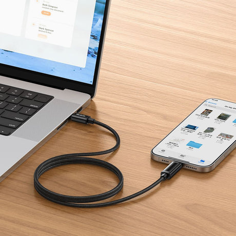 Cablu Mcdodo (CA-8000), USB-C to USB-C, Dual LED Display, 100W, Fast Charging, 1.2m, Negru